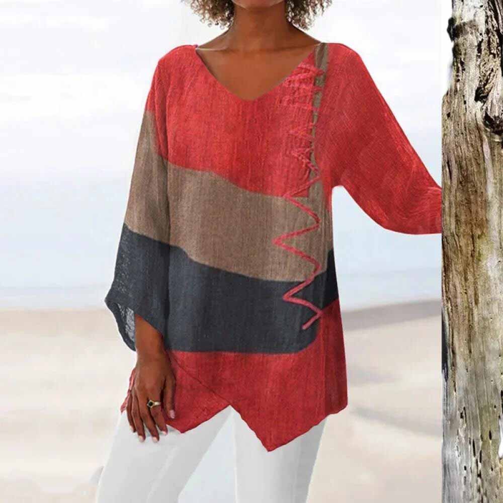 Élise | Chemise Élégante Tricolore