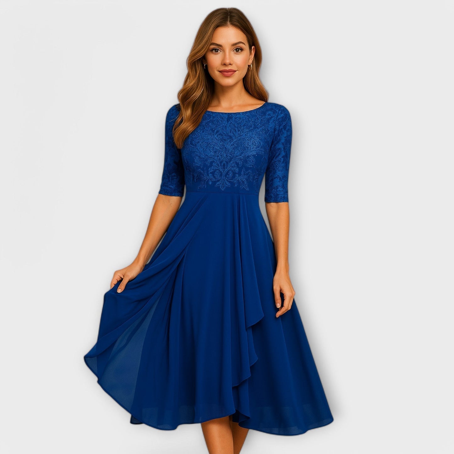Élodie | Robe d’invitée de mariage élégante