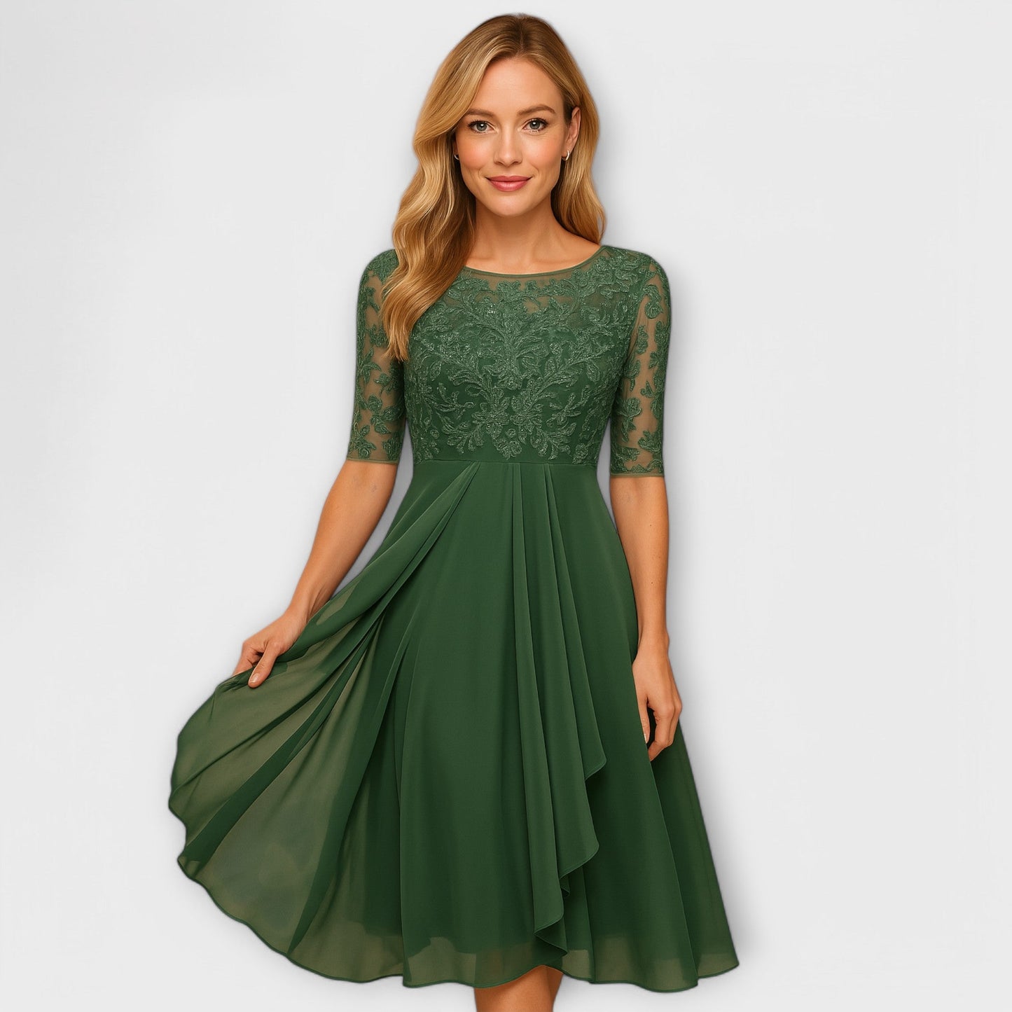 Élodie | Robe d’invitée de mariage élégante