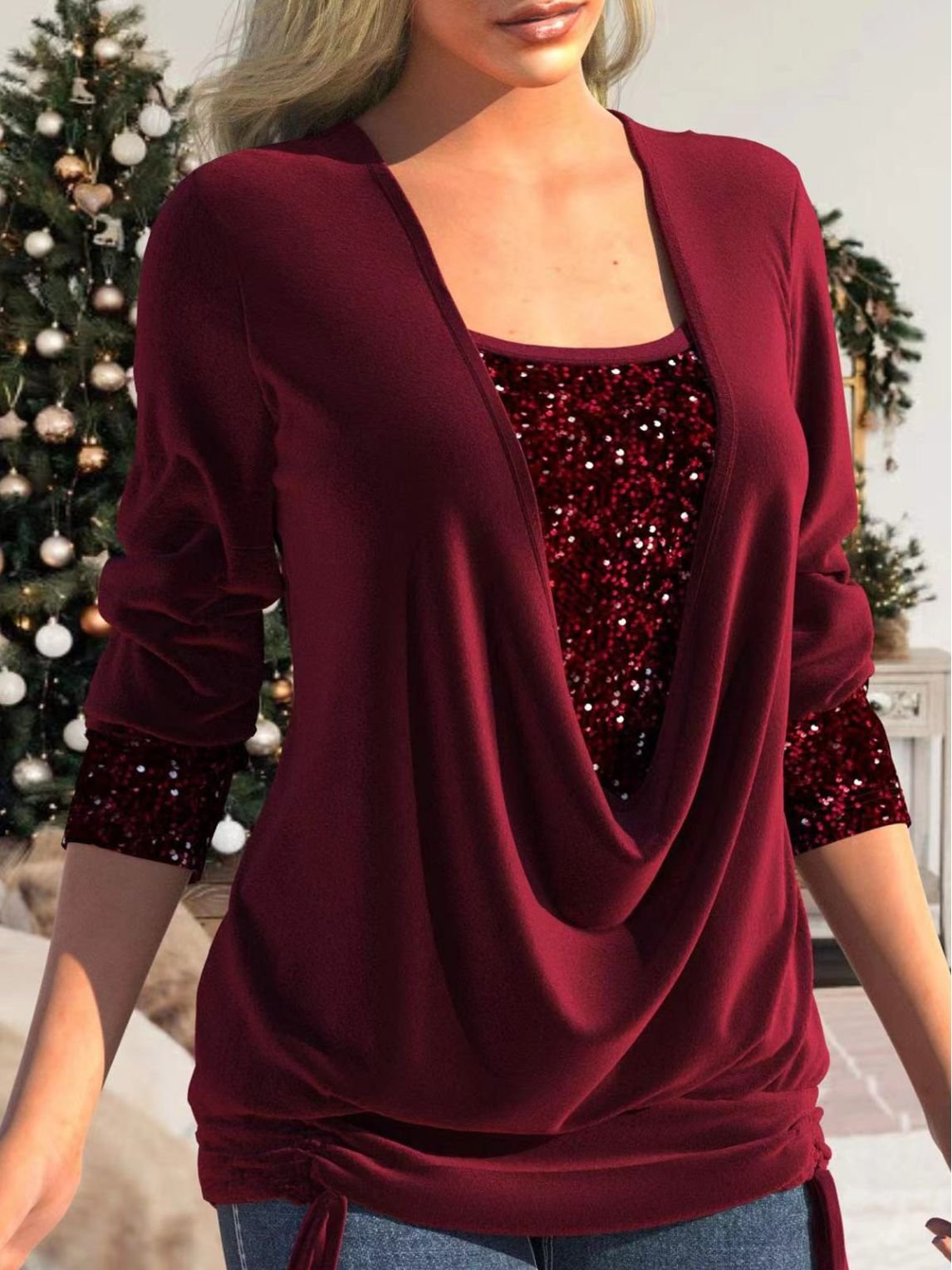 Flaire | Haut en paillettes glitter