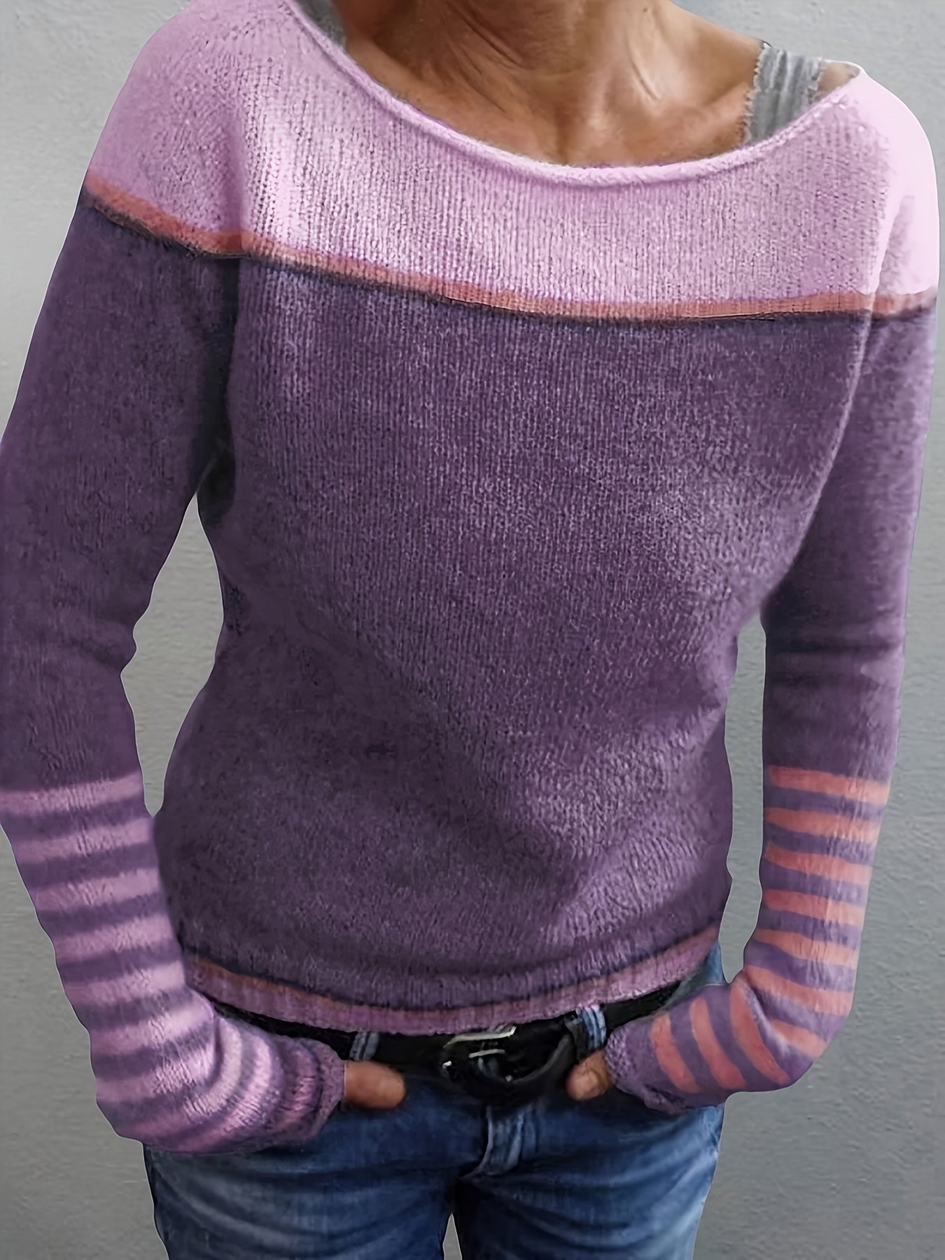Katharina | Pull Rayé à Manches Longues