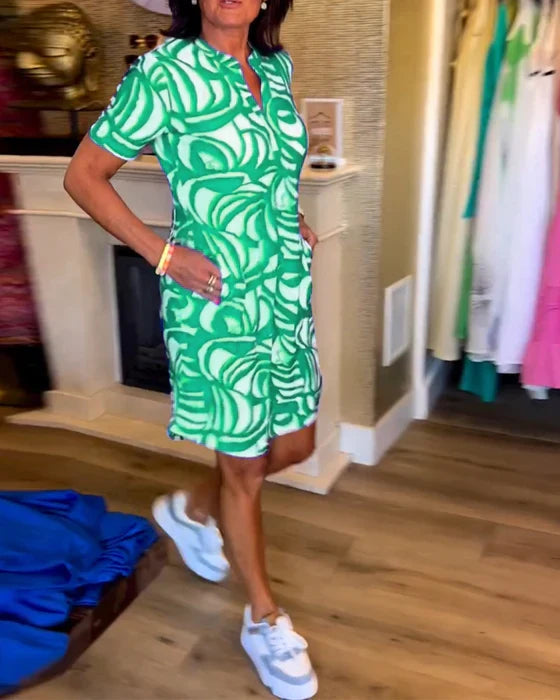 Eleonora | Robe avec encolure en V.