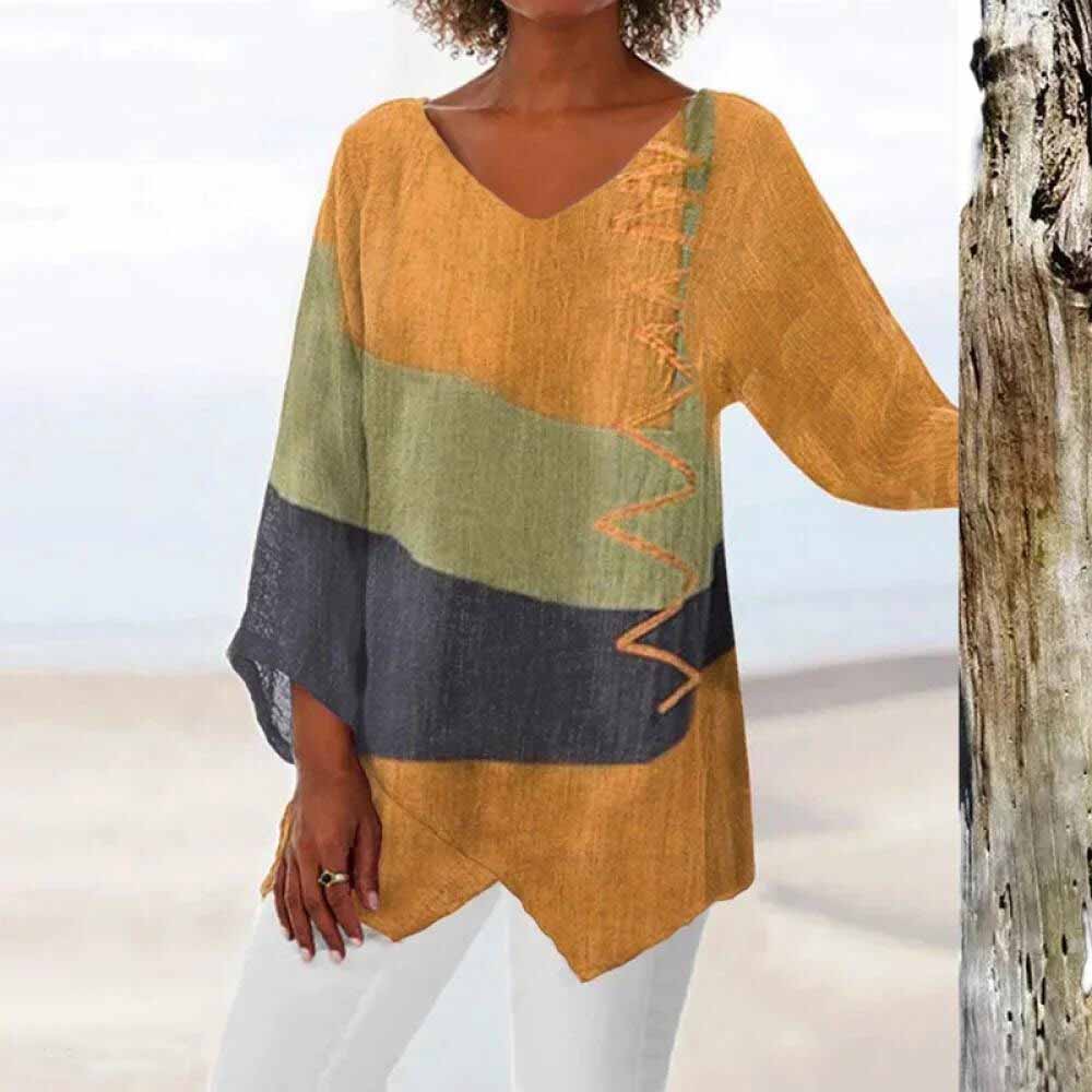 Élise | Chemise Élégante Tricolore