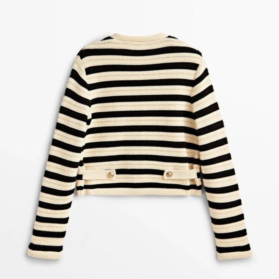 Maureen | Cardigan rayé confortable