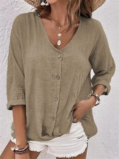 Élisa | Blouse Légère à Col V