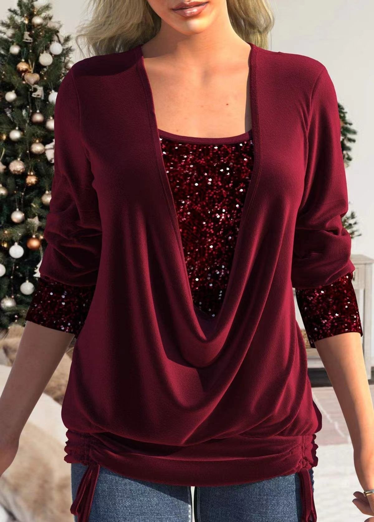 Flaire | Haut en paillettes glitter