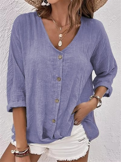 Élisa | Blouse Légère à Col V