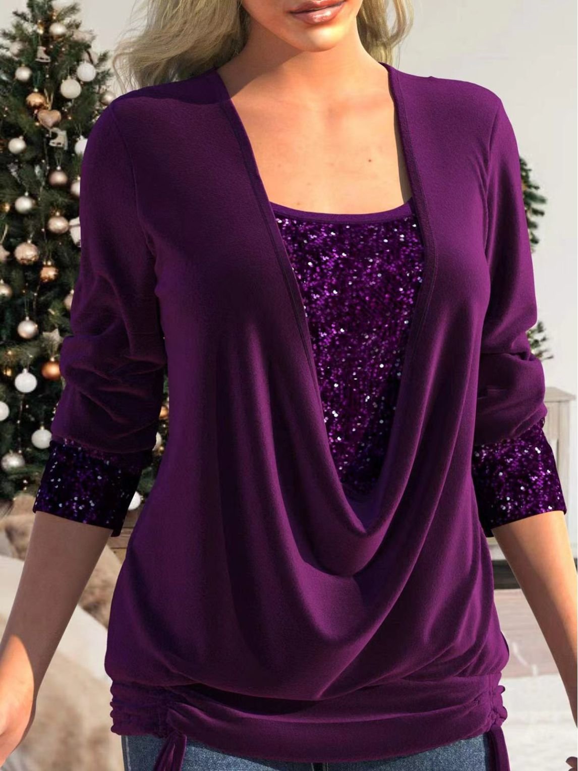 Flaire | Haut en paillettes glitter