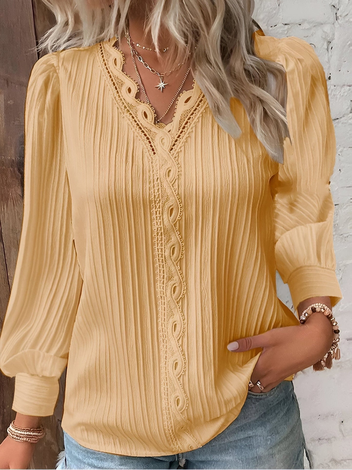 Maëlys | Blouse en Dentelle de Luxe