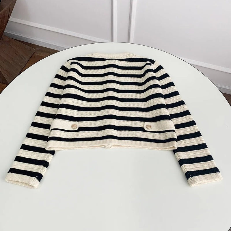 Maureen | Cardigan rayé confortable