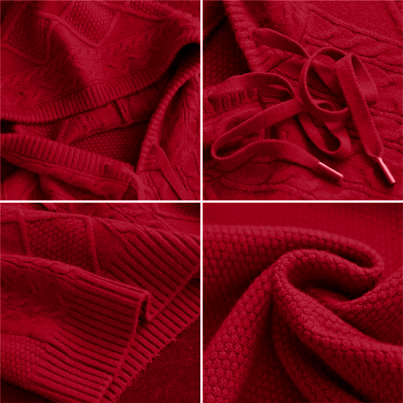 FABIOLA | PULL JACQUARD À CAPUCHE