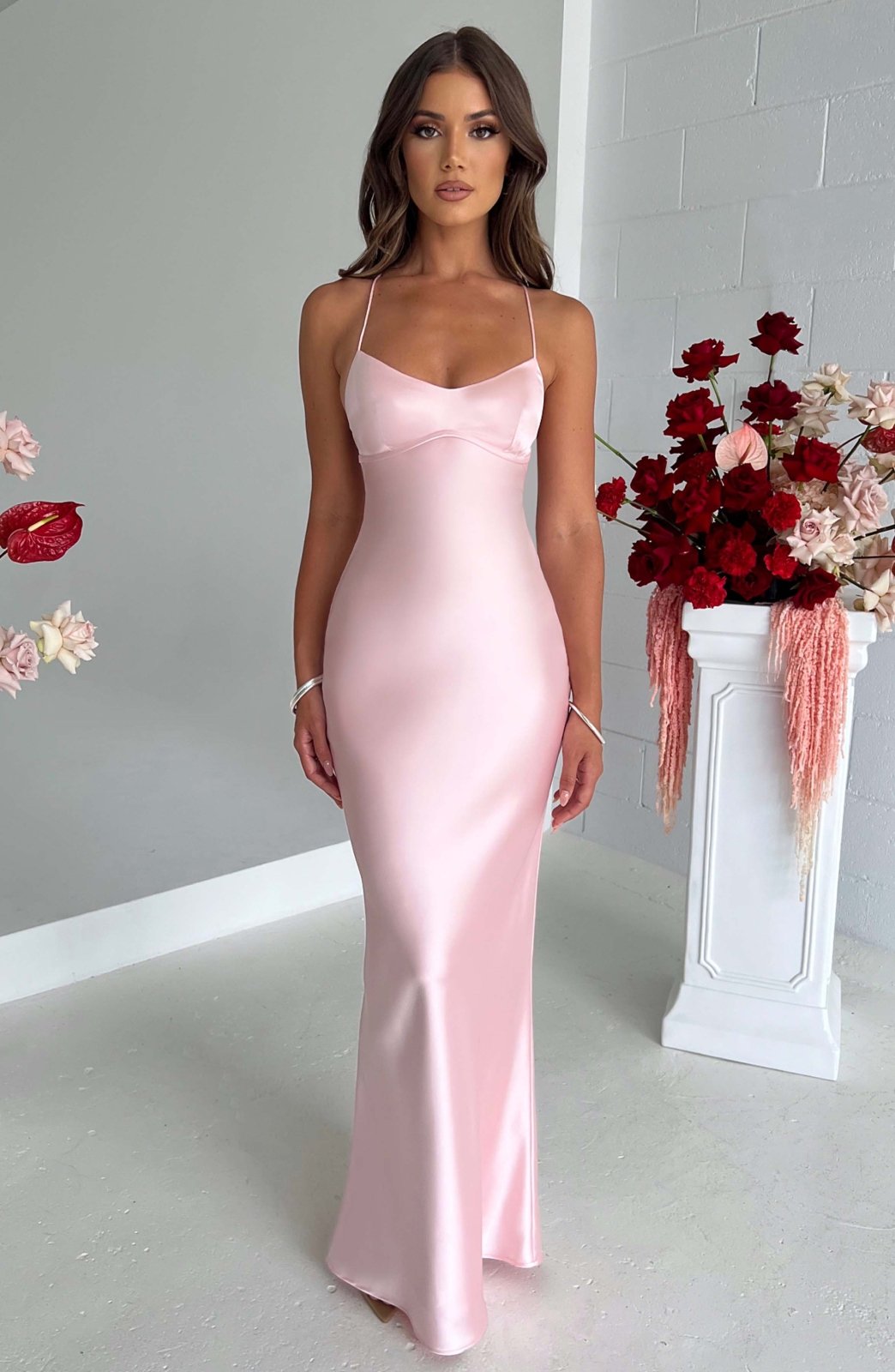 Isabelle | Maxi Robe en Satin de Luxe