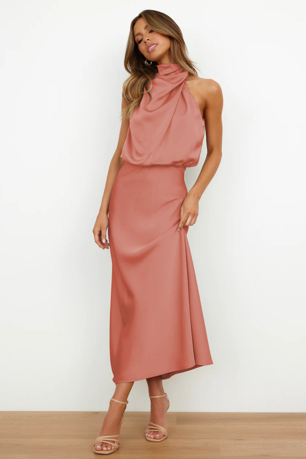 Valeria | Robe Longue avec Col Halter