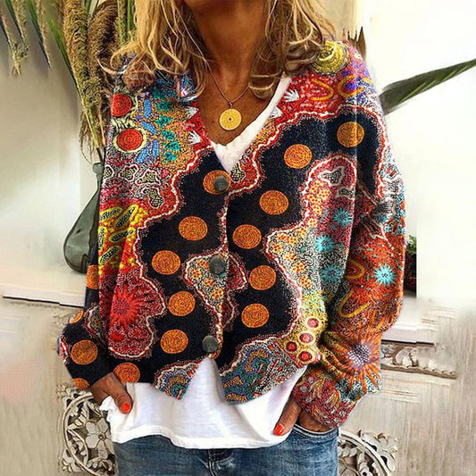 Saskia | Pull Bohème Coloré