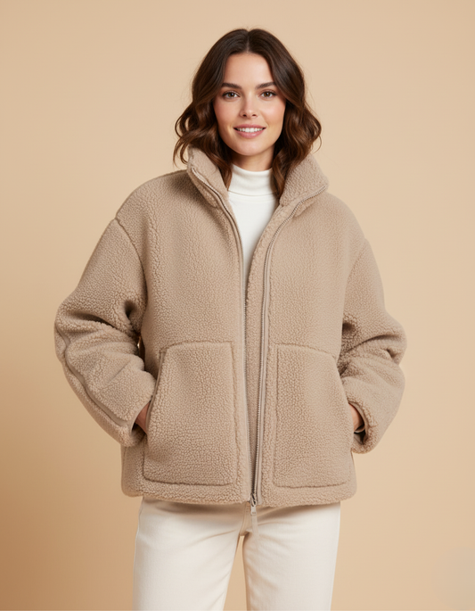 Anna | Manteau d’hiver doux et chaud en laine