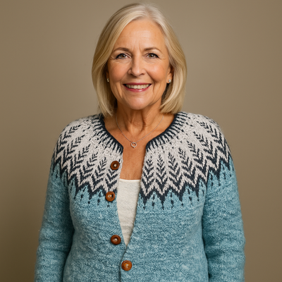 Ruth & Eleanor™ | Cardigan Islandais Rétro