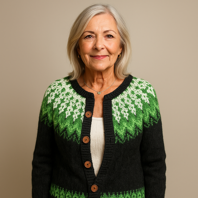 Ruth & Eleanor™ | Cardigan Islandais Rétro