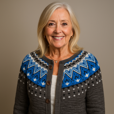 Ruth & Eleanor™ | Cardigan Islandais Rétro