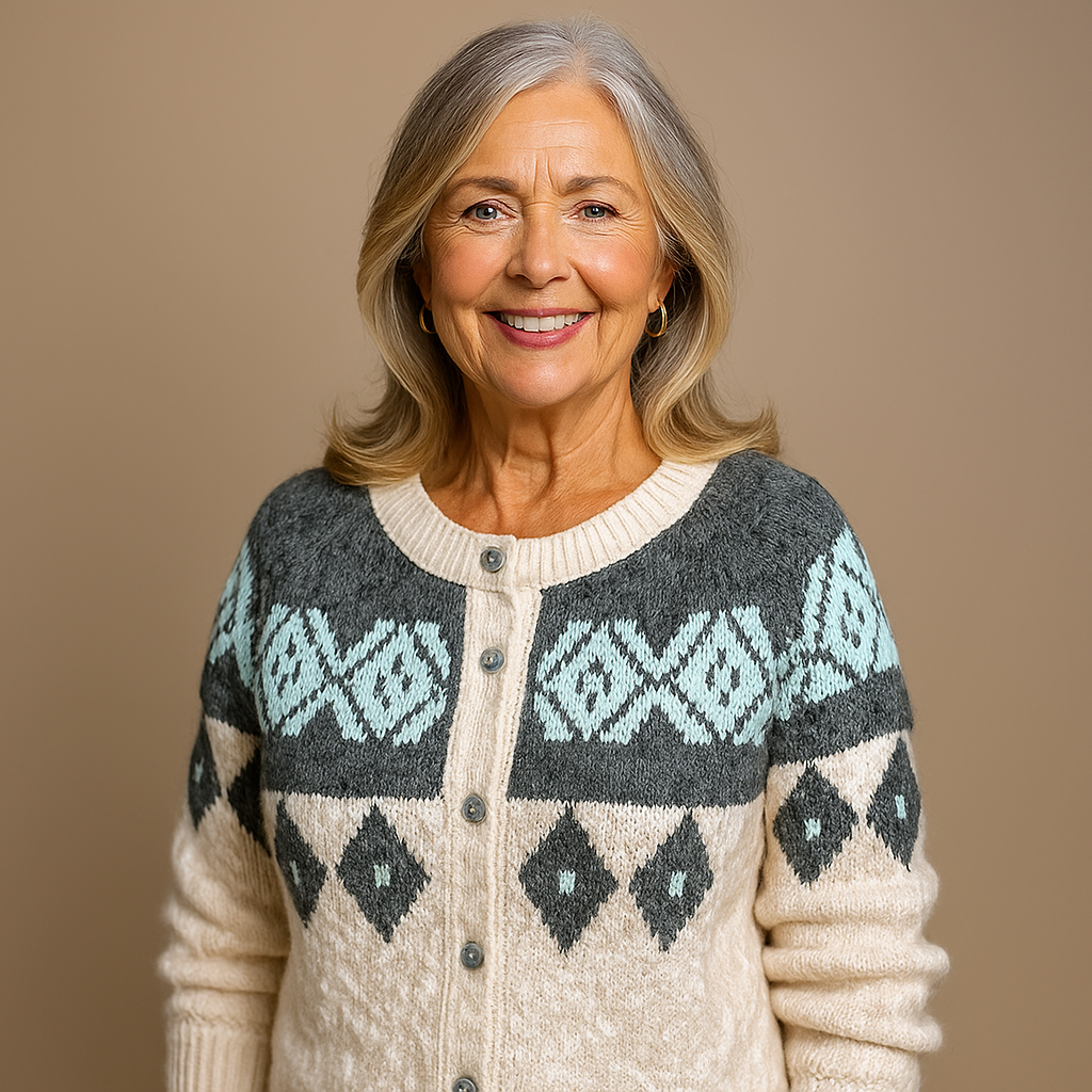 Ruth & Eleanor™ | Cardigan Islandais Rétro