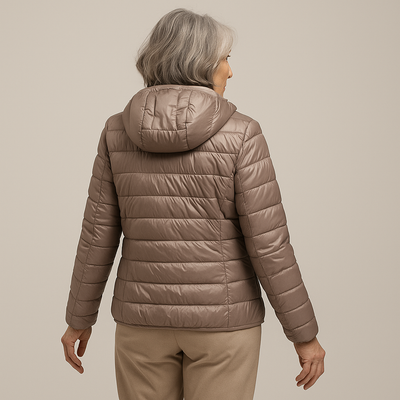 Ruth & Eleonar™ | Doudoune à Capuche - Champagne