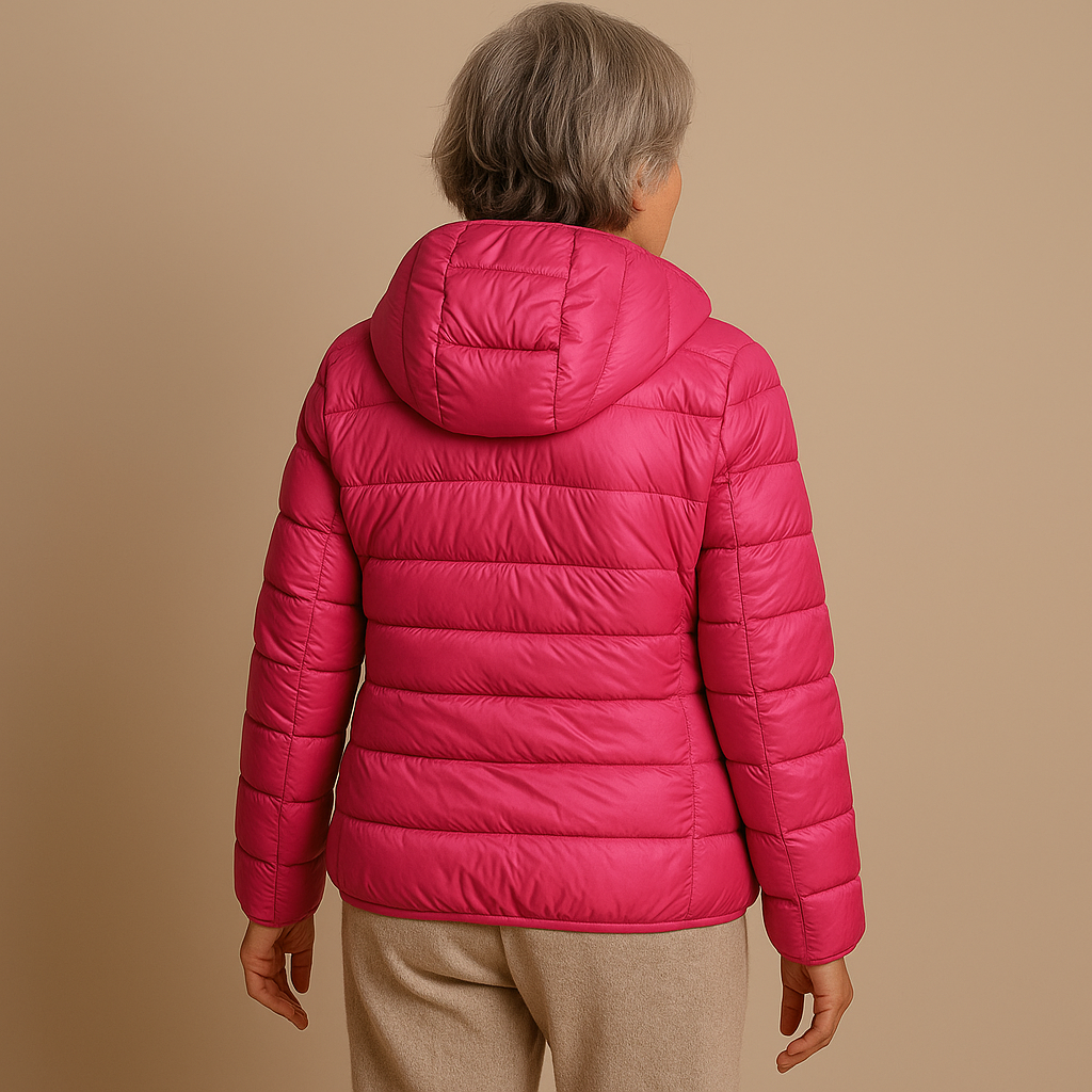 Ruth & Eleonar™ | Veste Puffer à Capuche - Rose