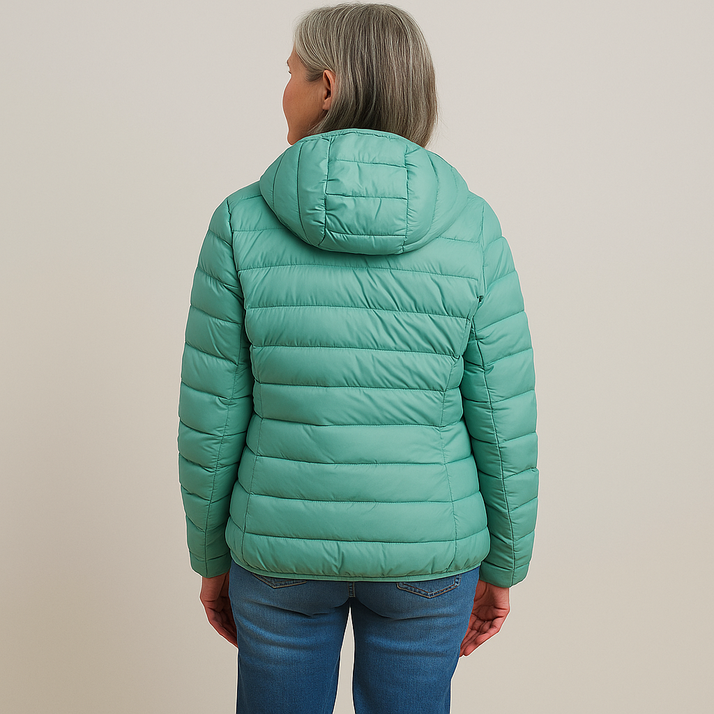 Ruth & Eleanor™ | Veste Puffer à Capuche - Bleu Clair