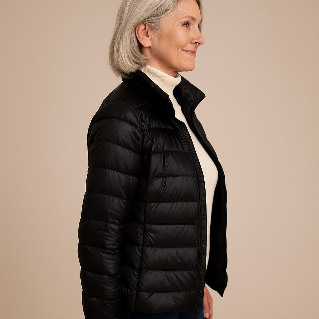 Ruth & Eleanor™ | Veste Puffer - Noir