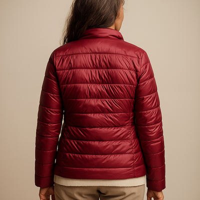 Ruth & Eleanor™ | Veste Puffer - Bourgogne