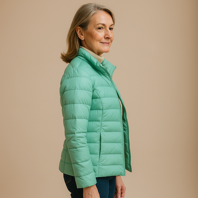 Ruth & Eleanor™ | Veste Puffer - Turquoise