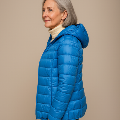 Ruth & Eleanor™ | Veste Puffer à Capuche - Bleu