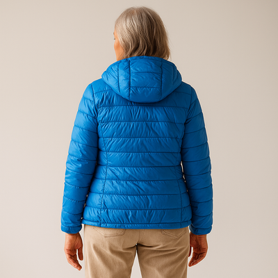 Ruth & Eleanor™ | Veste Puffer à Capuche - Bleu