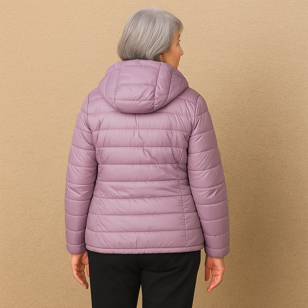 Ruth & Eleanor™ | Veste Puffer à Capuche - violet clair