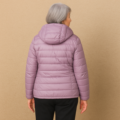Ruth & Eleanor™ | Veste Puffer à Capuche - violet clair