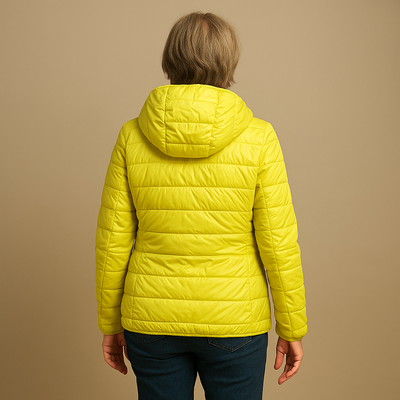 Ruth & Eleanor™ | Veste Puffer à Capuche - Jaune