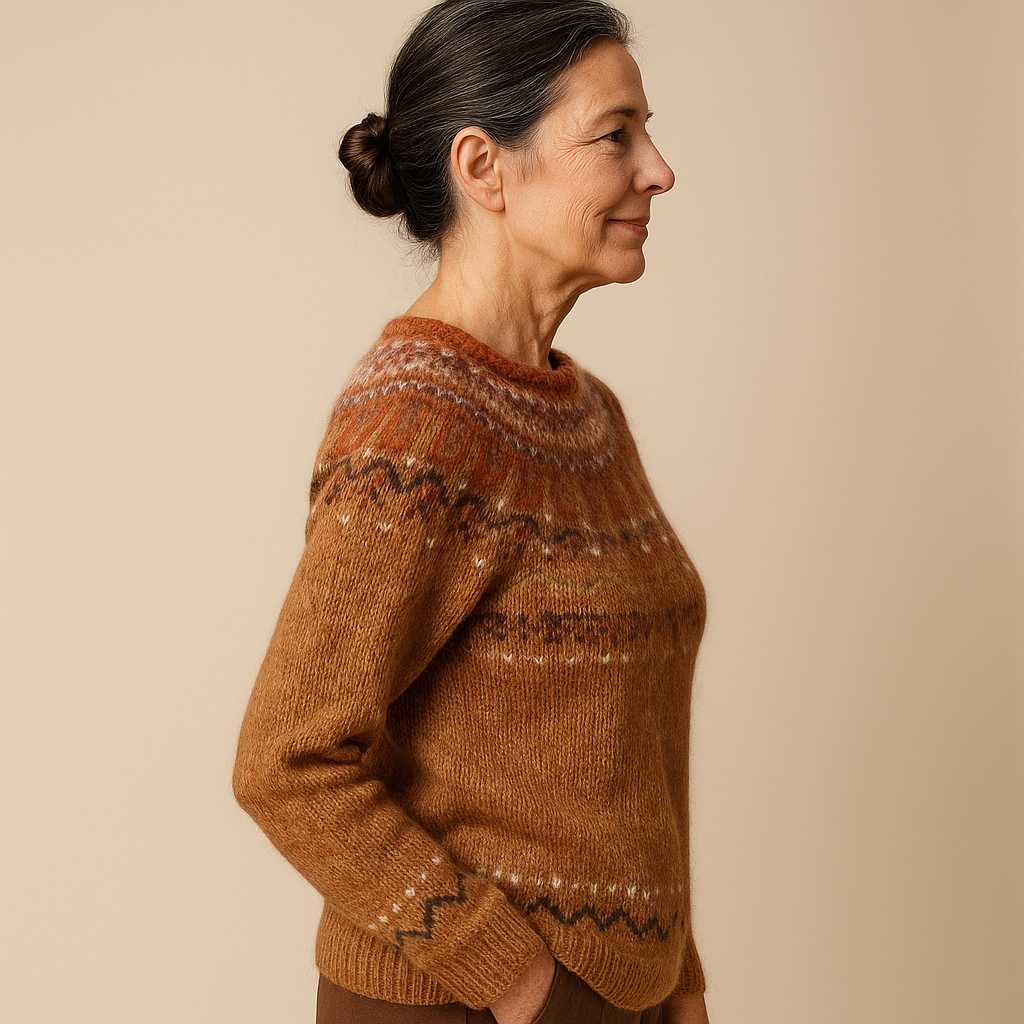 Ruth & Eleanor™ | Pull Vintage Col Rond