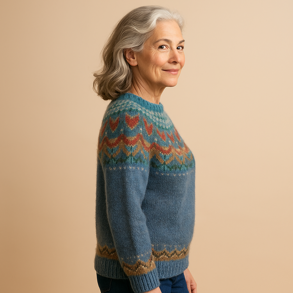 Ruth & Eleanor™ | Pull Vintage Col Rond