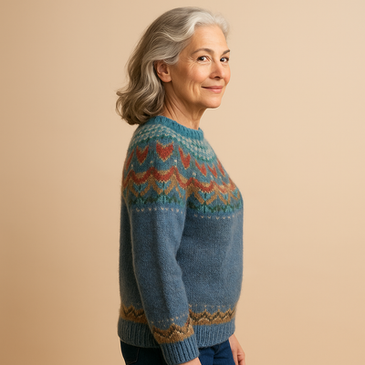 Ruth & Eleanor™ | Pull Vintage Col Rond