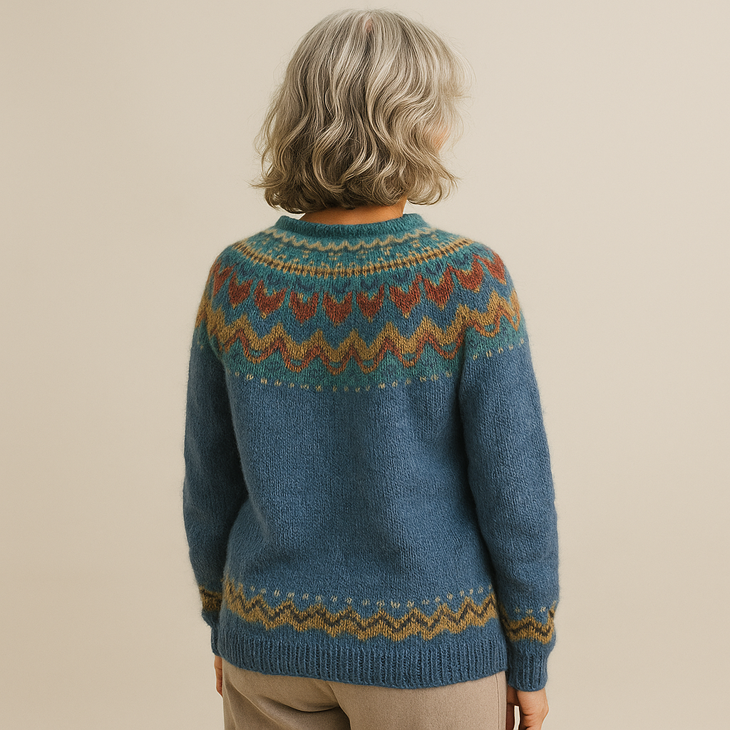 Ruth & Eleanor™ | Pull Vintage Col Rond