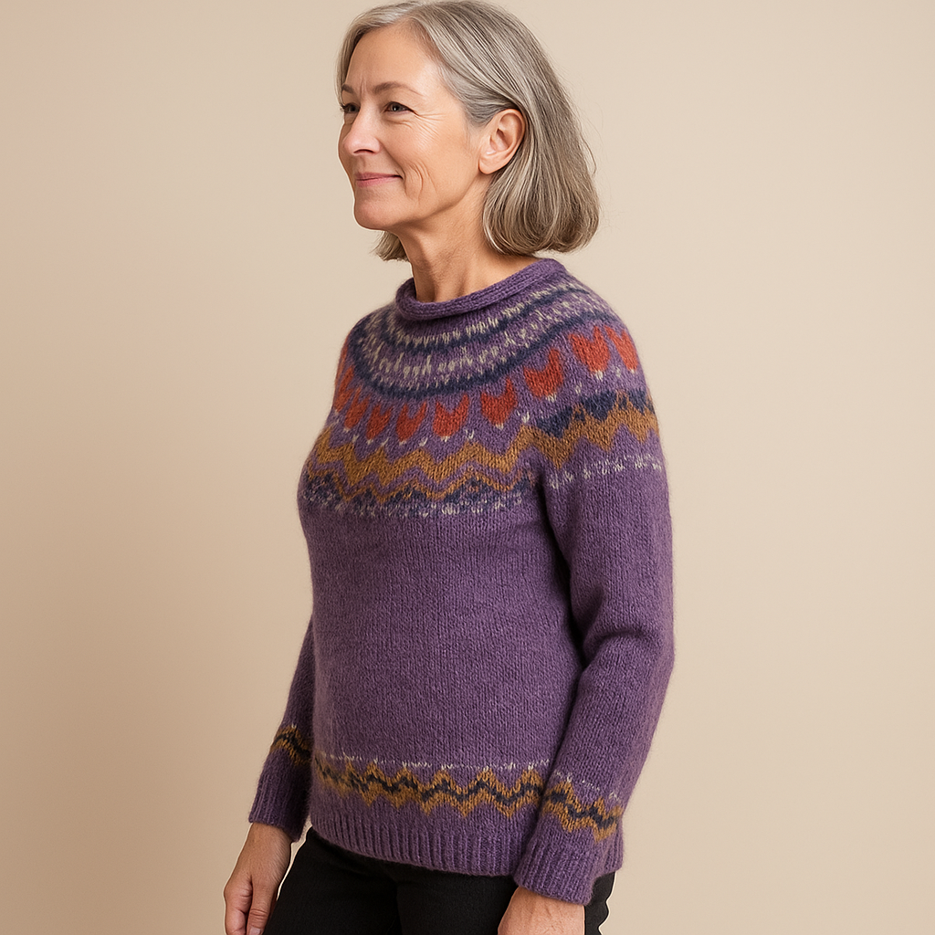 Ruth & Eleanor™ | Pull Islandais Vintage