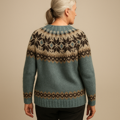 Ruth & Eleanor™ | Pull en tricot islandais vintage