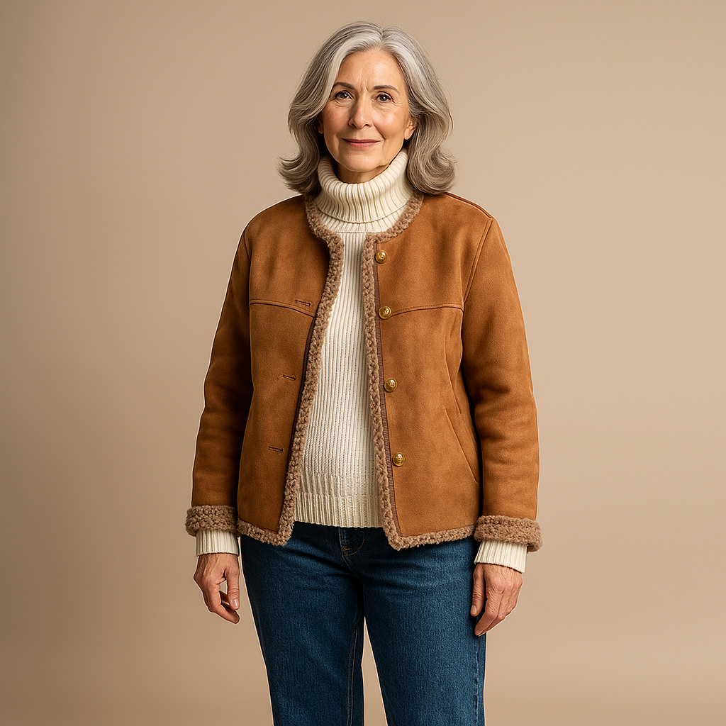Ruth & Eleanor™ | Veste en Peau de Mouton Douillette