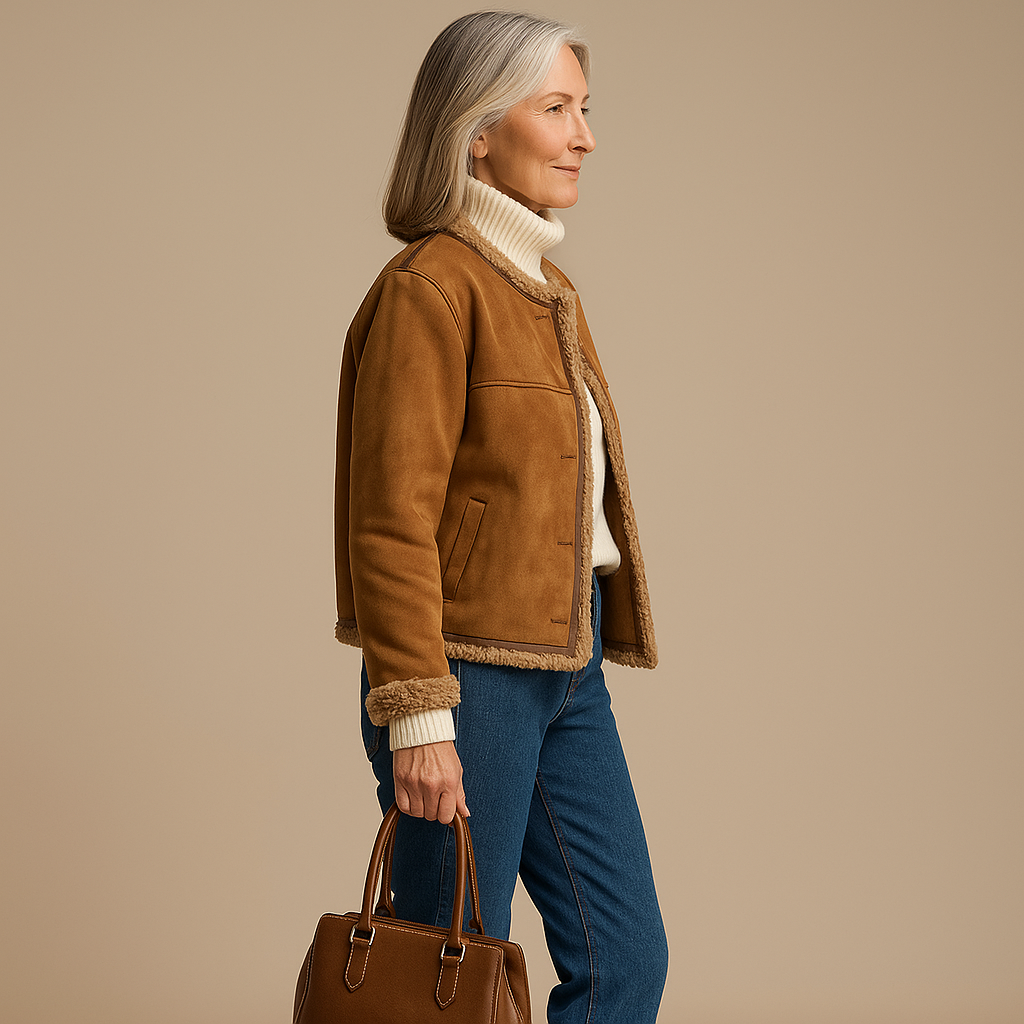 Ruth & Eleanor™ | Veste en Peau de Mouton Douillette