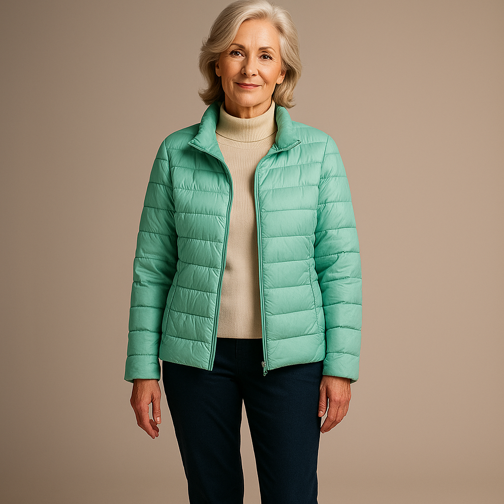 Ruth & Eleanor™ | Veste Puffer - Turquoise