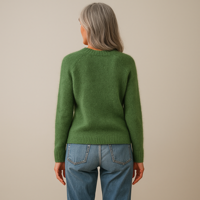 Ruth & Eleanor™ | Pull Vintage Tricoté Vert