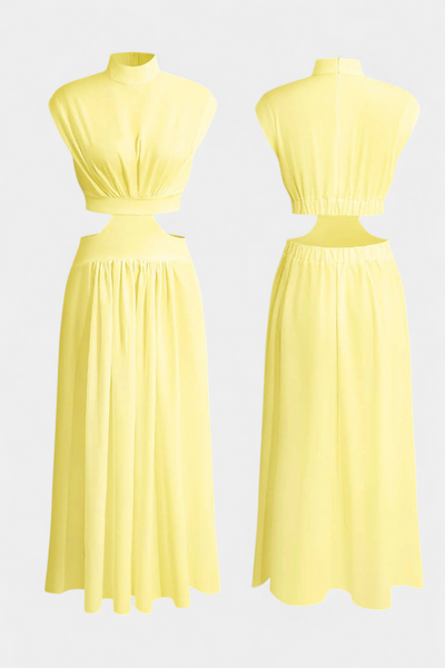 Bérénice | Ensemble robe fendue sur le côté