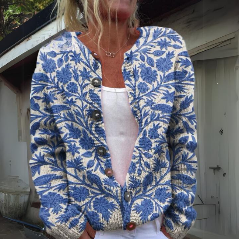 Amelie | Élégant Cardigan Floral