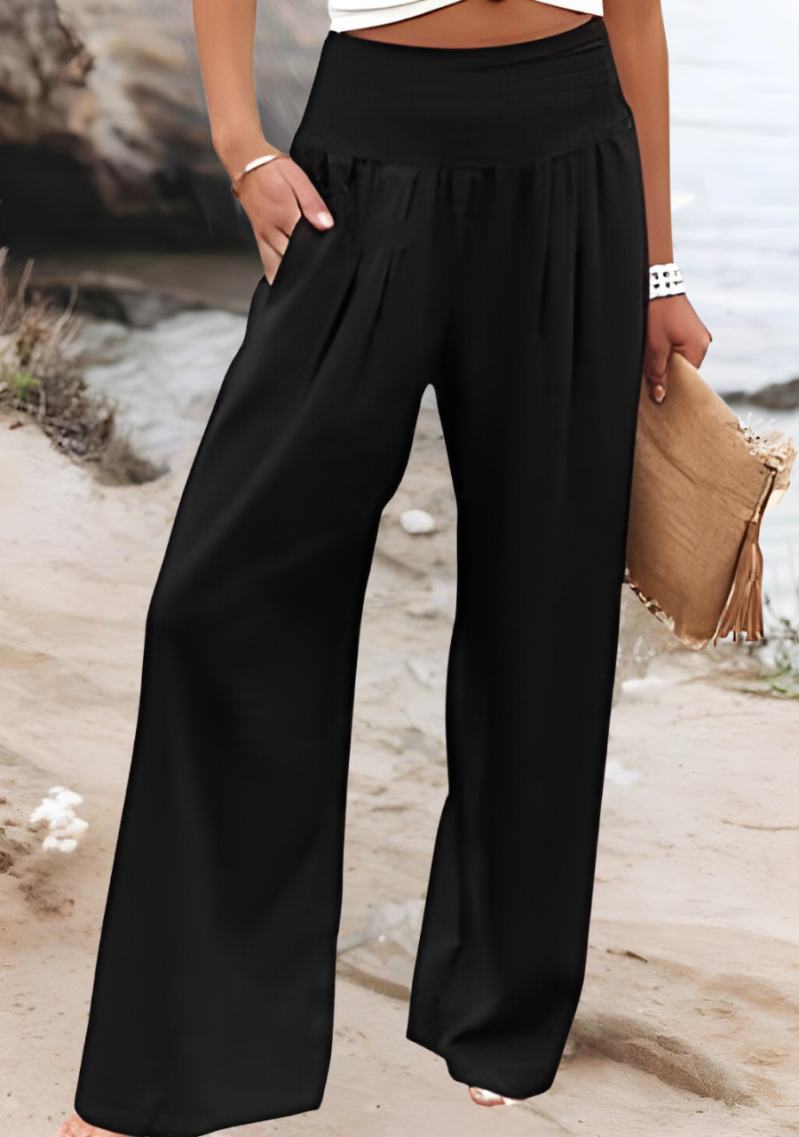 Lily | Pantalon Flottant à Jambes Évasées