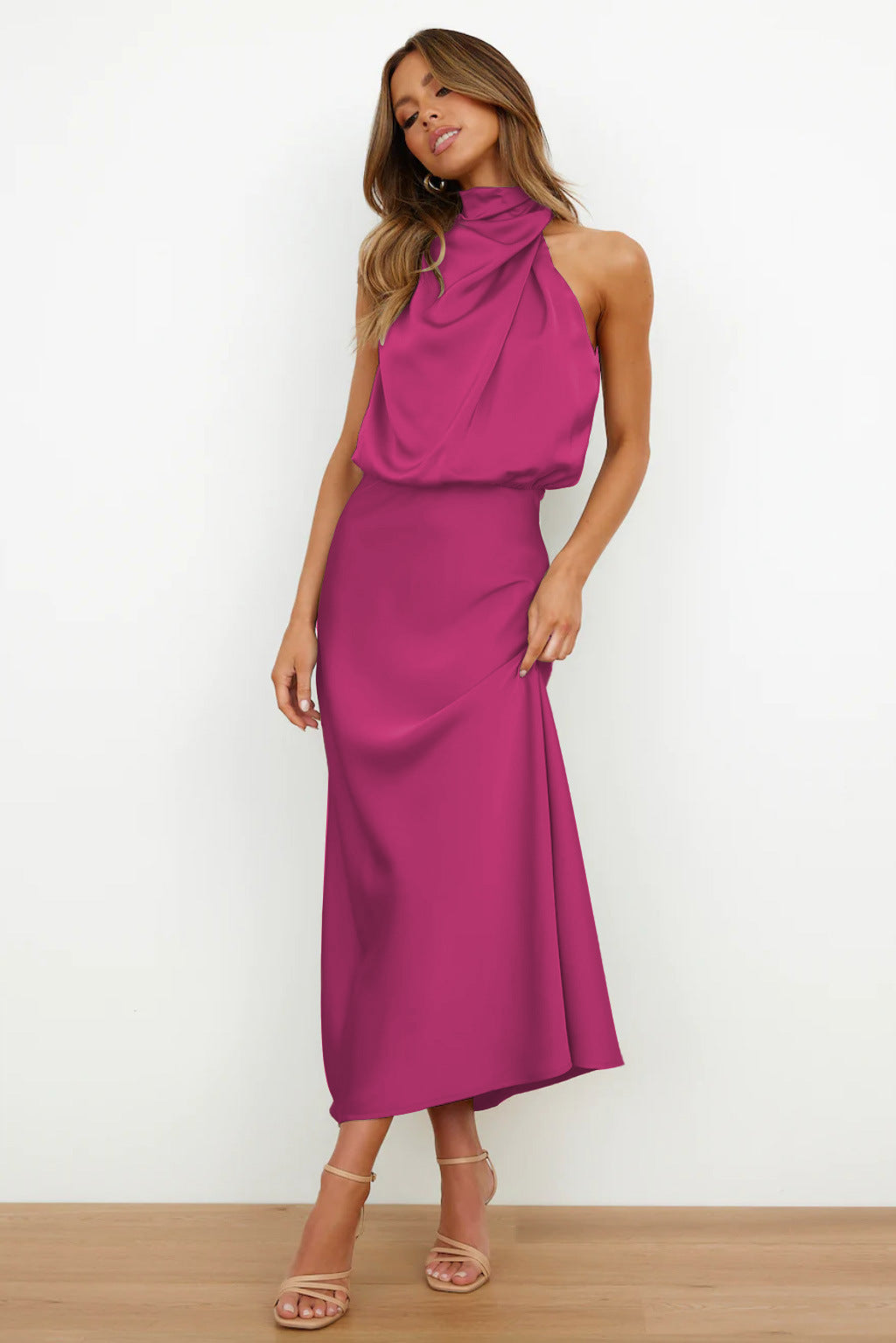 Valeria | Robe Longue avec Col Halter