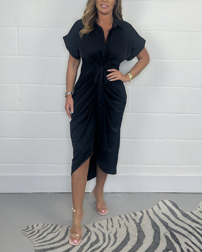 Catherine | Robe élégante plissée