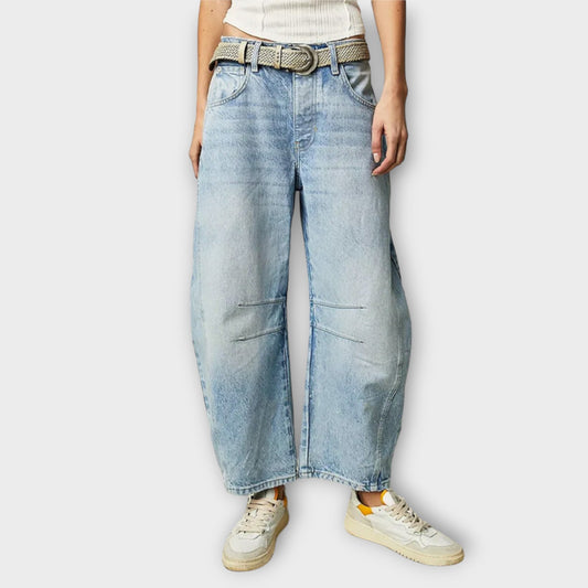 Luna | Jeans Classiques à Jambe Large